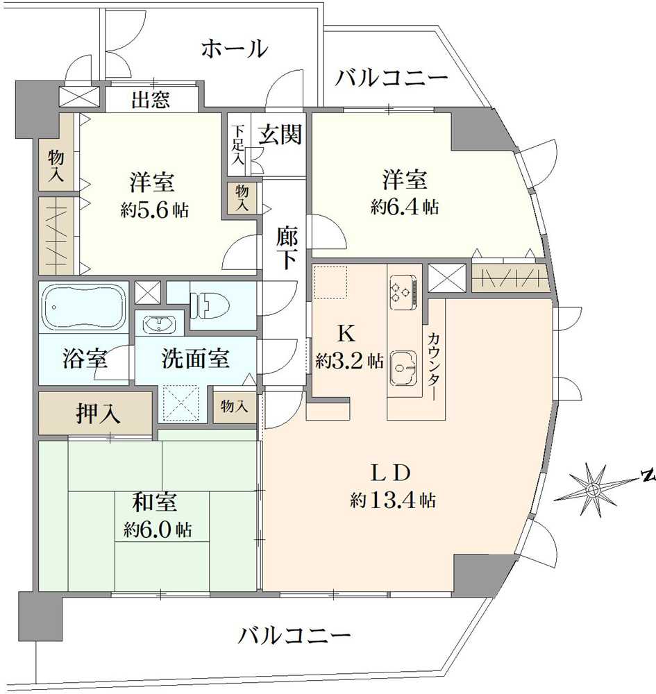 ハイホーム小平の間取図