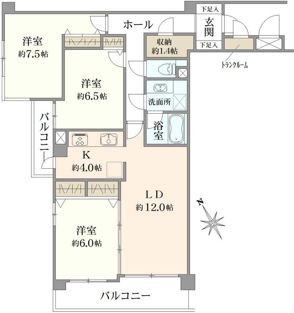 フェアロージュ荻窪の間取図