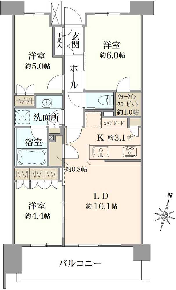 パークホームズ目白ザ フォレストの間取図