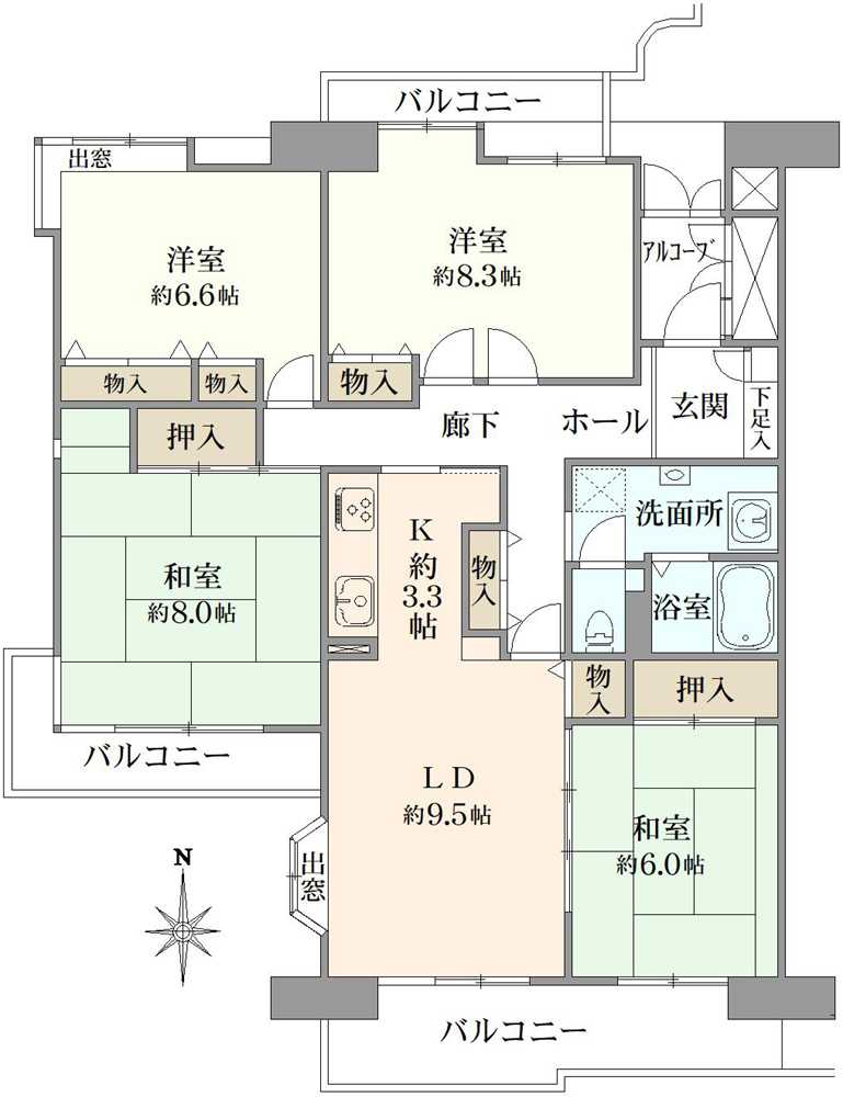 パークサイド光が丘の間取図