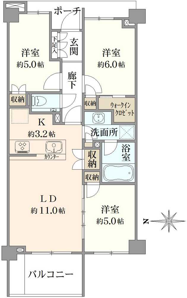 ヴィークステージ練馬豊玉楓ハウスの間取図