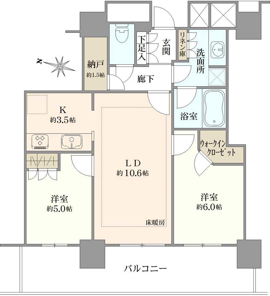 プラウドタワー練馬の間取図