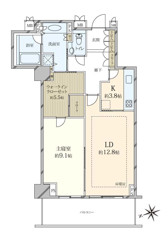 パーク・コート麻布鳥居坂の間取図