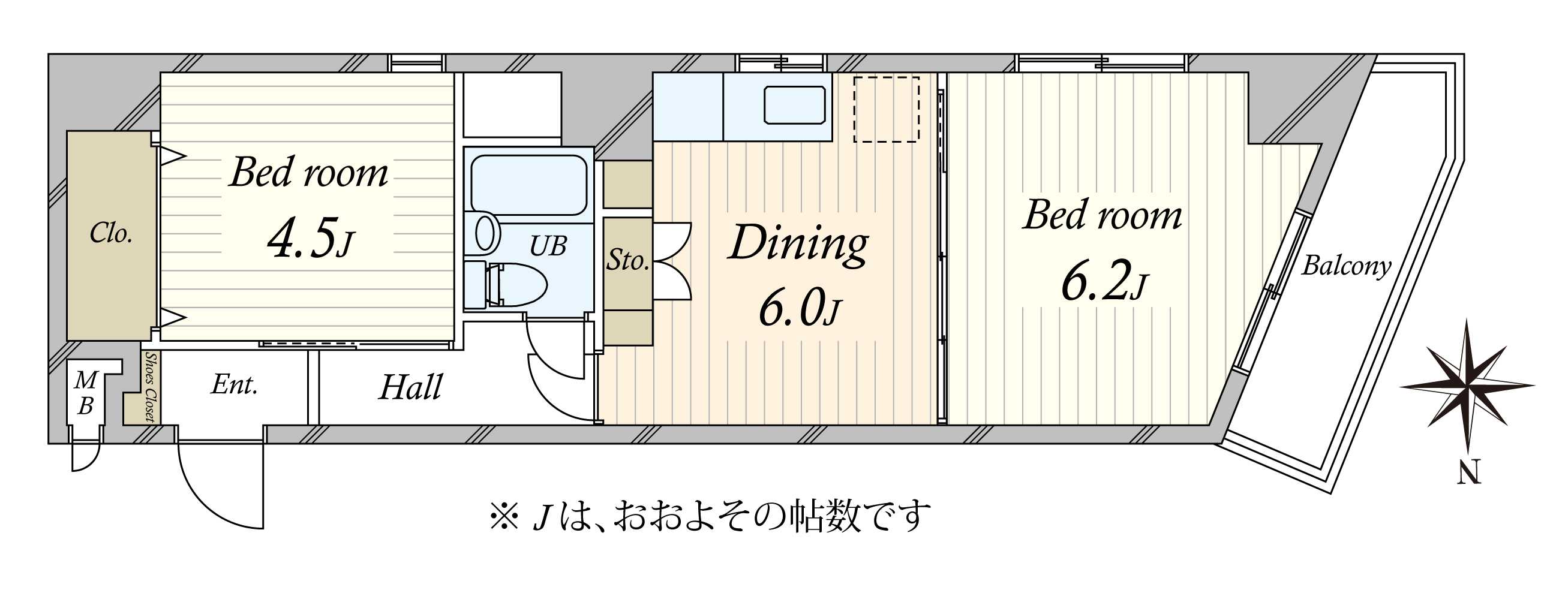 小林ニックハイム木場公園第二の間取図