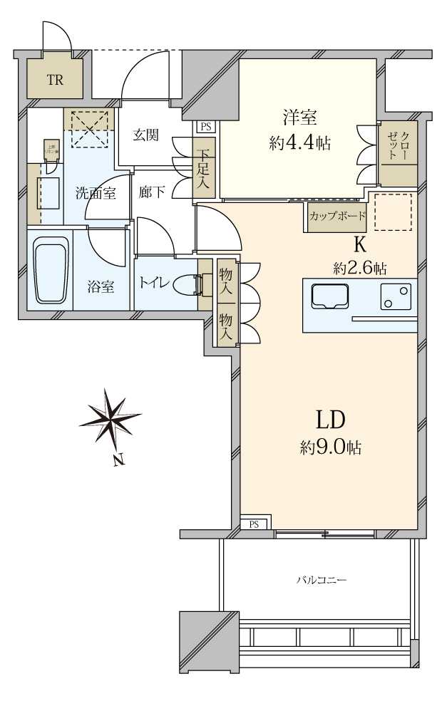 白金ザ・スカイEAST棟の間取図