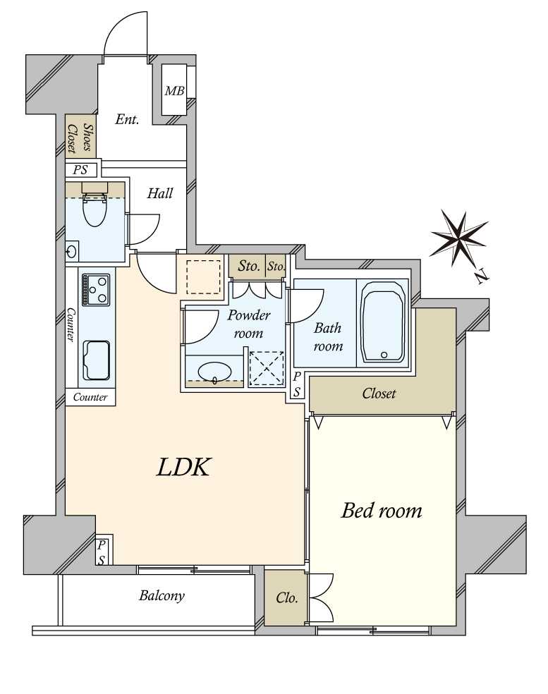 ファミール東京グランリッツの間取図