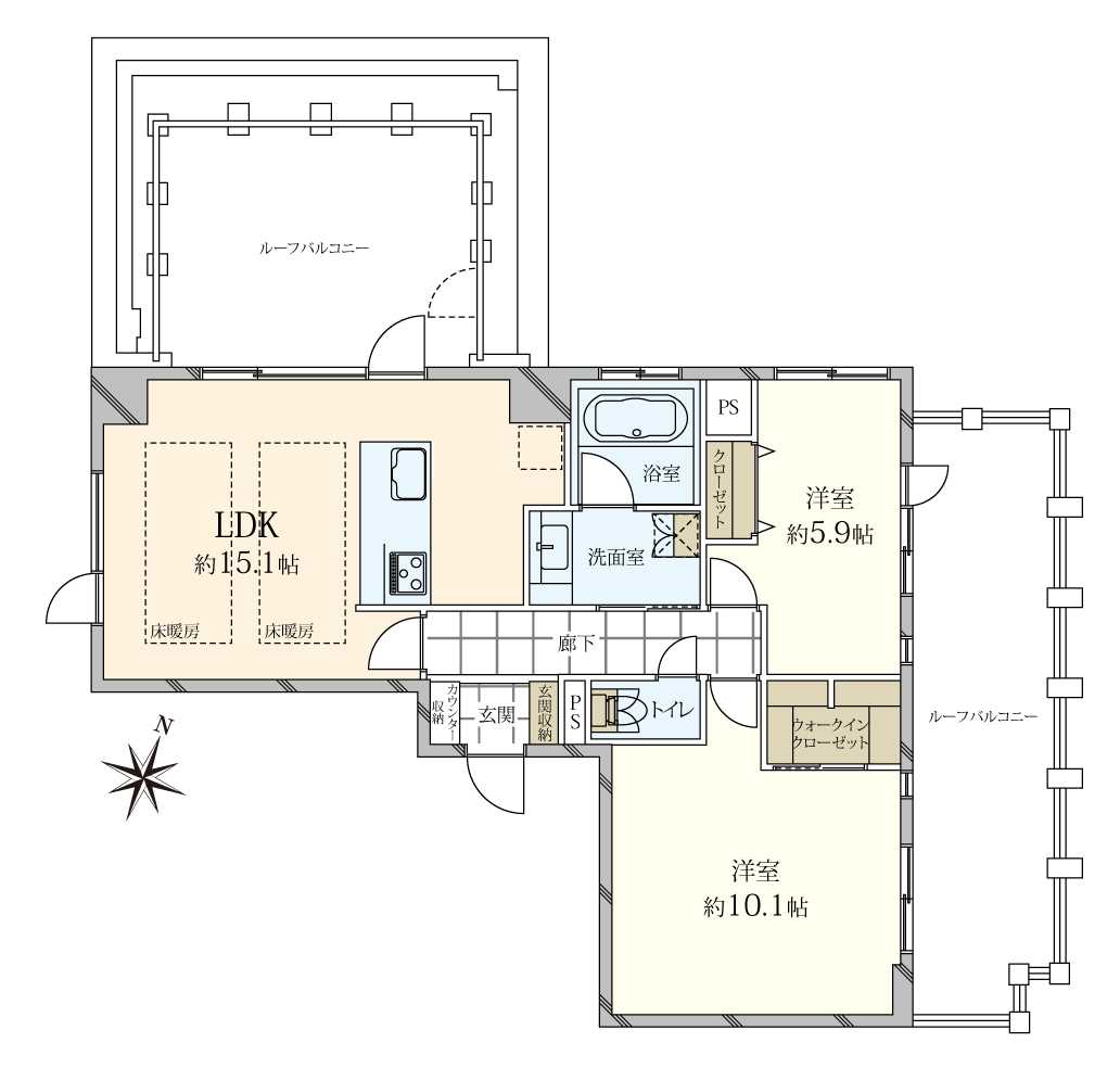 スタイルハウス南麻布の間取図
