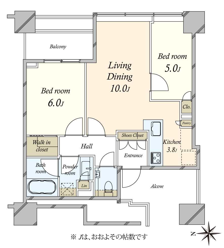 白金ザ・スカイEAST棟の間取図
