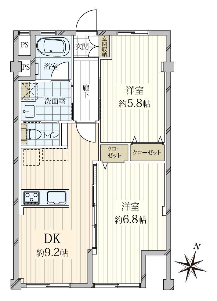 麻布コーポラスの間取図