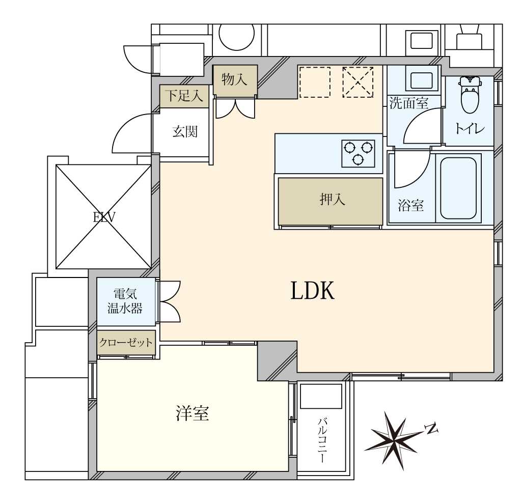 ライオンズマンション元麻布の間取図