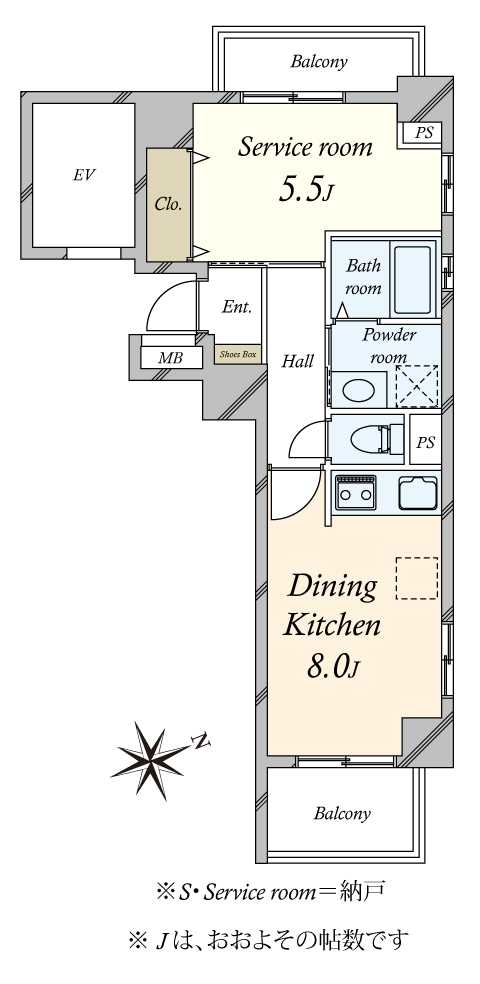 ライオンズプラザ東麻布の間取図