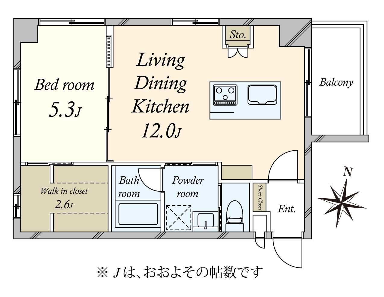 パシフィック麻布マンションの間取図