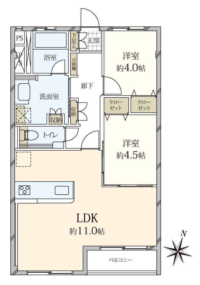 麻布コーポラスの間取図