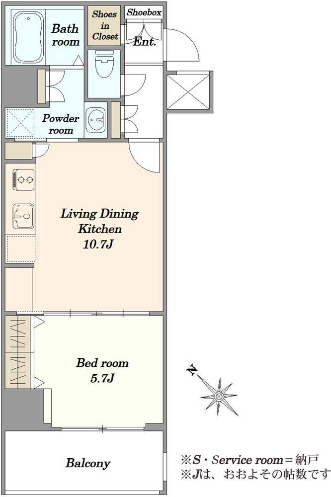 ユニーブル武蔵小山プレジオンの間取図