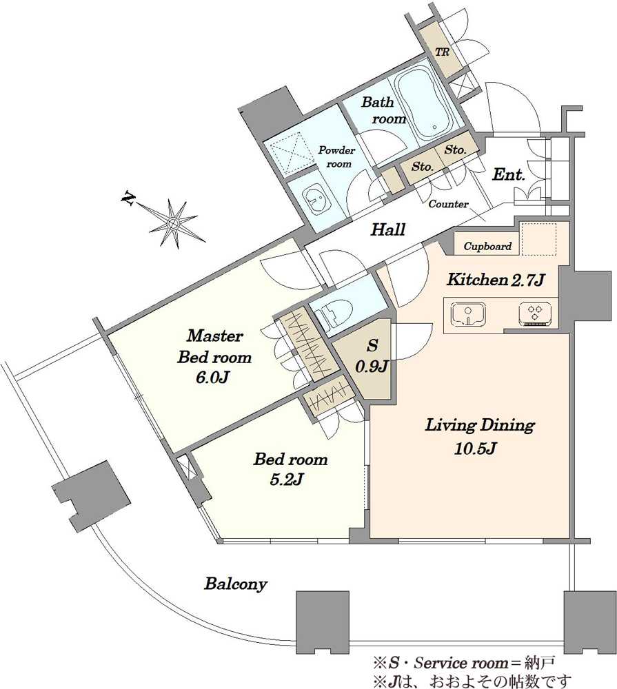 パークシティ大崎ザレジデンスの間取図