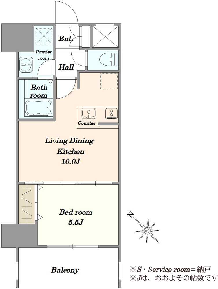 ユニーブル武蔵小山プレジオンの間取図
