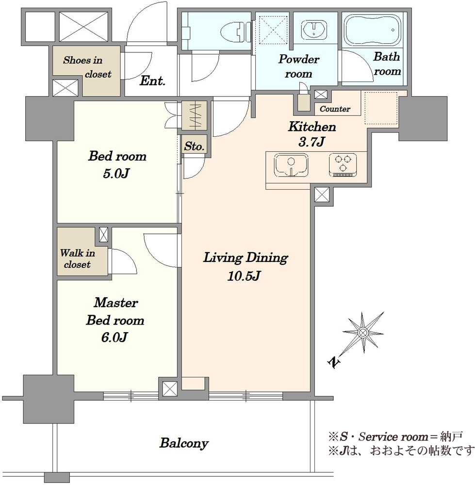 プラウドタワー平井の間取図