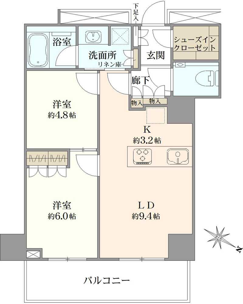 横浜MIDベースタワーレジデンスの間取図