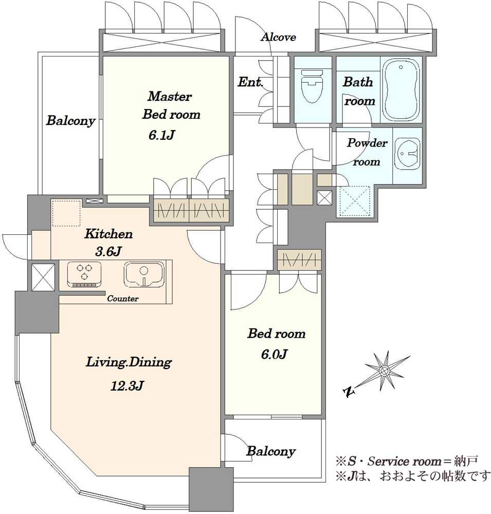 シティタワー大崎の間取図