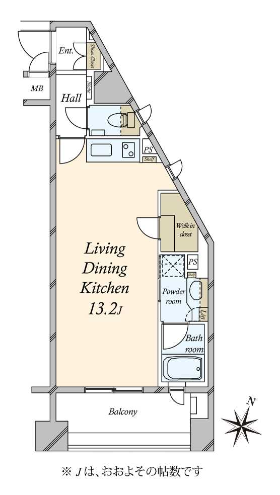 グランステューディオ中目黒の間取図