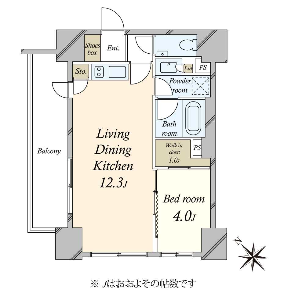 ピアース赤坂の間取図
