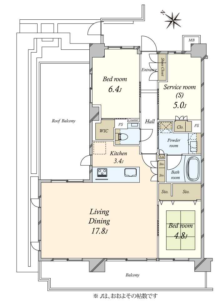 イニシア文京根津の間取図