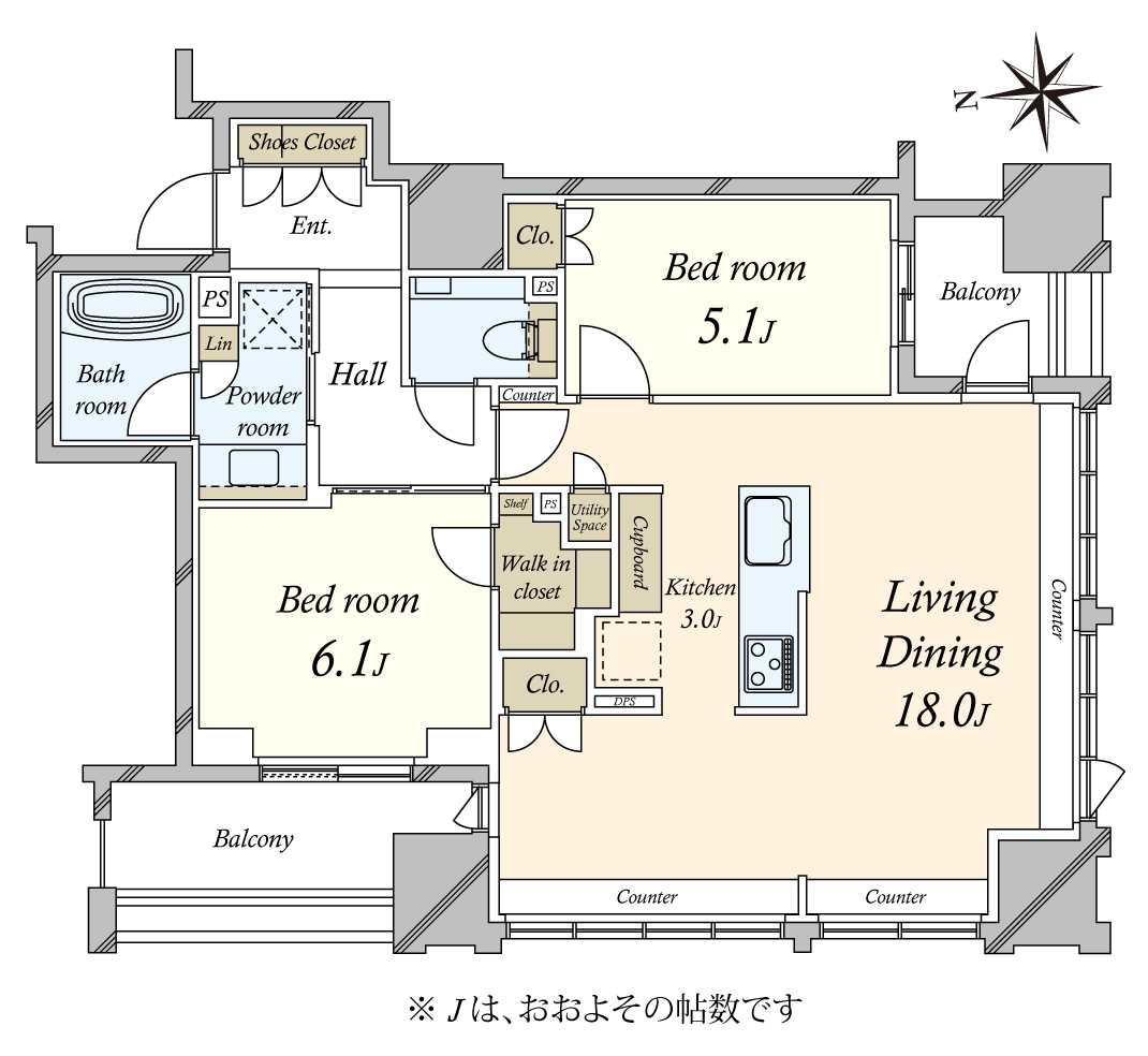 ジオ千代田大手町の間取図