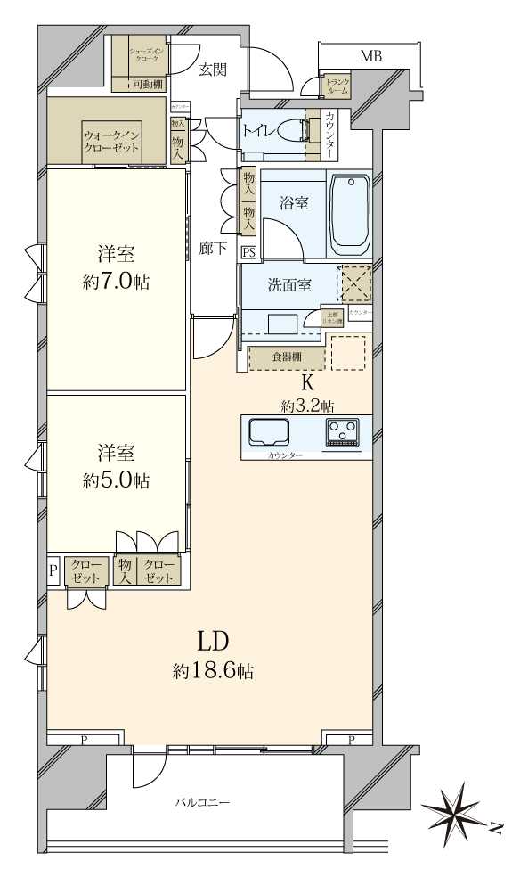 プラウド神田の間取図