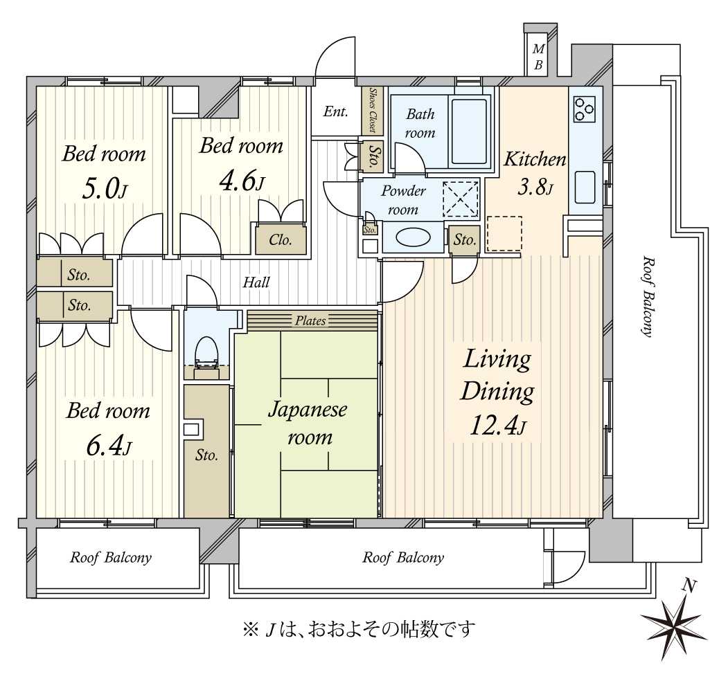 藤和本郷壱岐坂ホームズの間取図