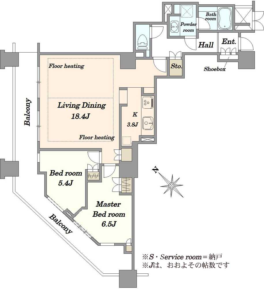 キャメリアタワー川口の間取図