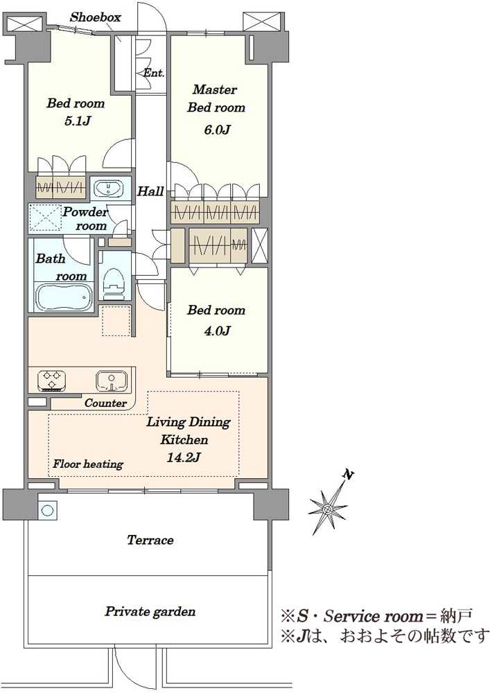 ガーラ・レジデンス南浦和の間取図