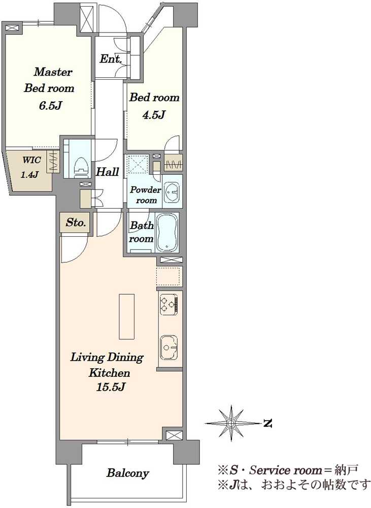 パークシティ高田馬場の間取図