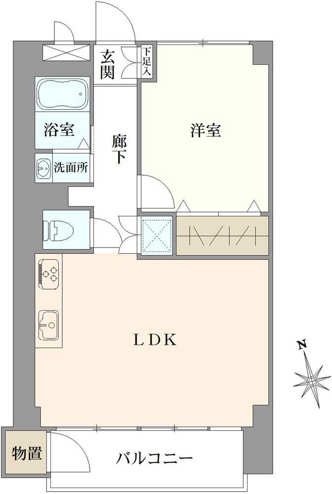 境南マンションの間取図