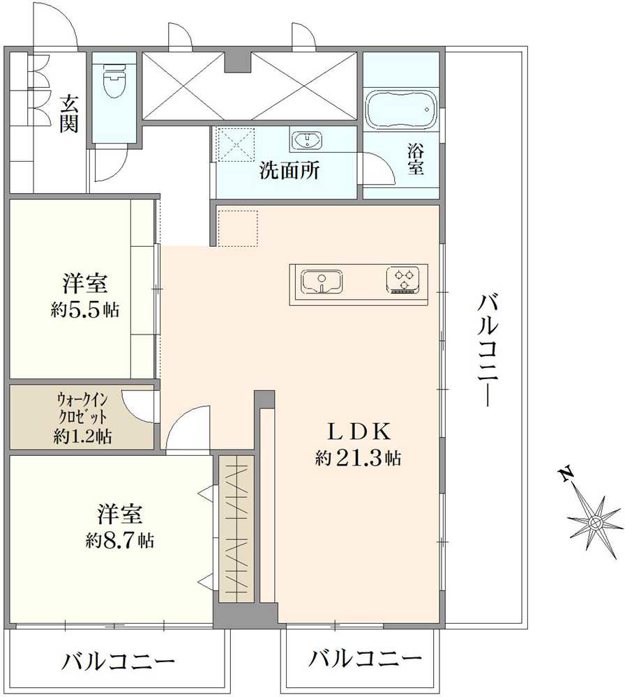秀和恵比寿レジデンスの間取図