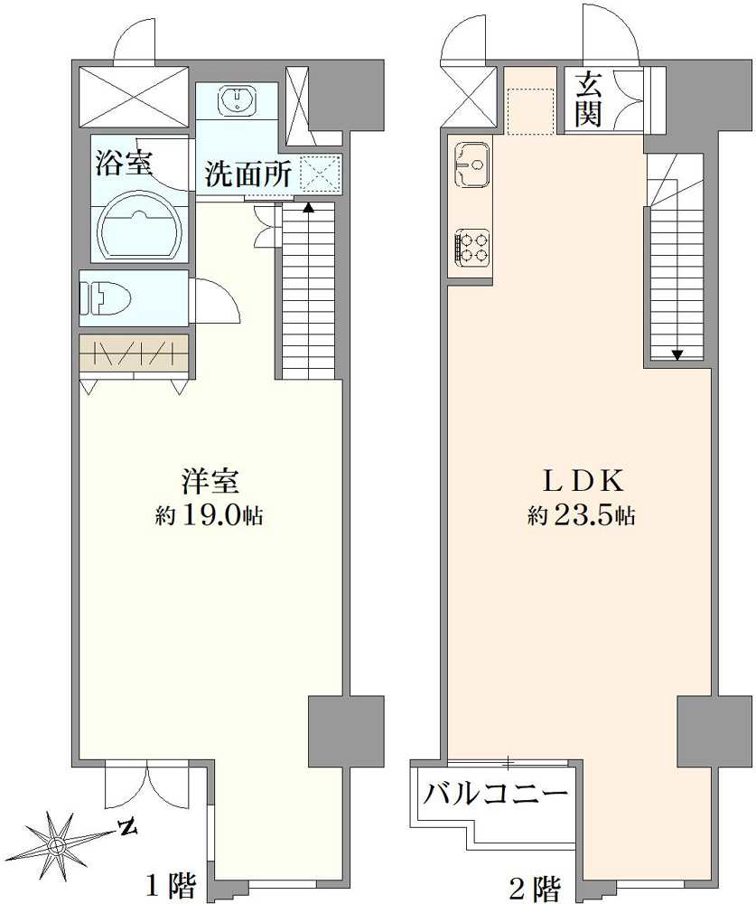 クリスタルブライト天満橋リバーサイドの間取図