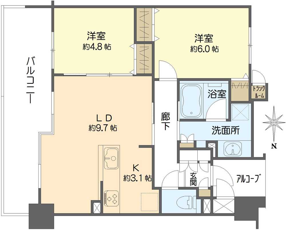 ネバーランド梅田北の間取図