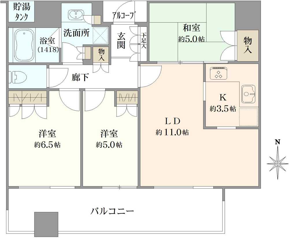 シティタワー西梅田の間取図