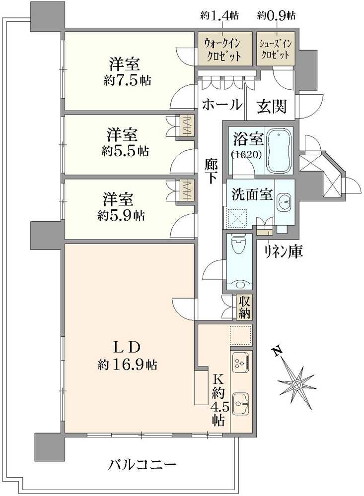 ヴィークタワーOSAKAの間取図