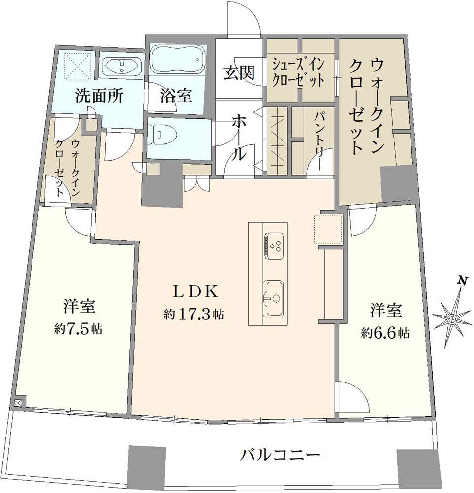 ザ・タワー大阪の間取図