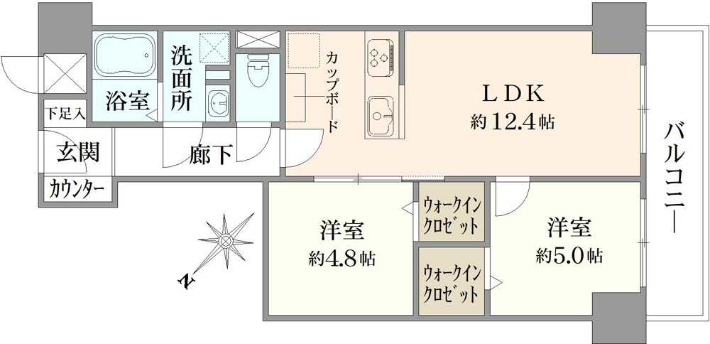 ファミール阿波座の間取図