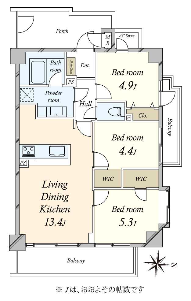 クレッセント大鳥居の間取図