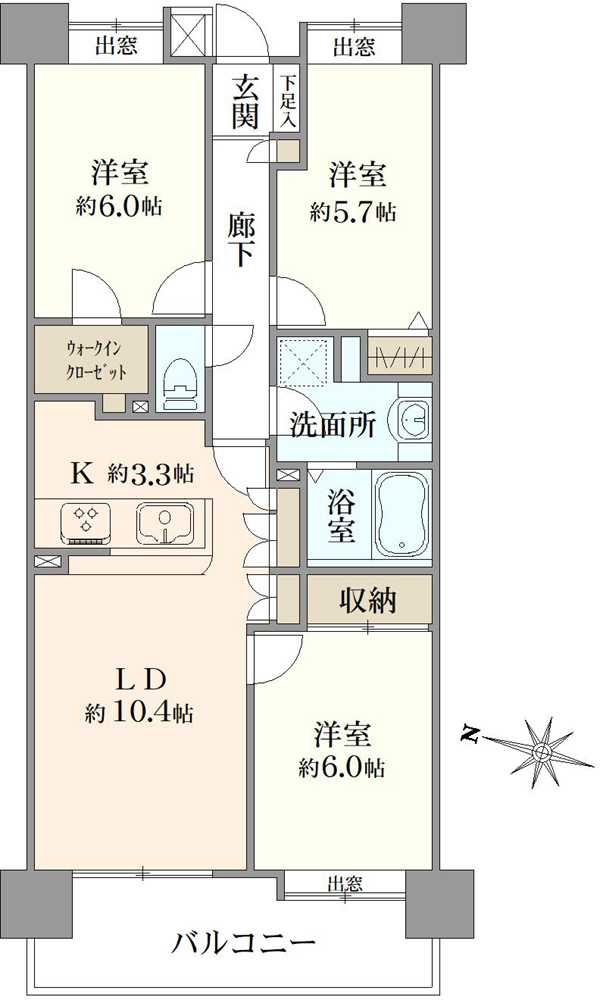 ローヤルシティ新小岩の間取図