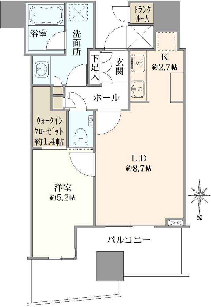 パークタワー晴海の間取図