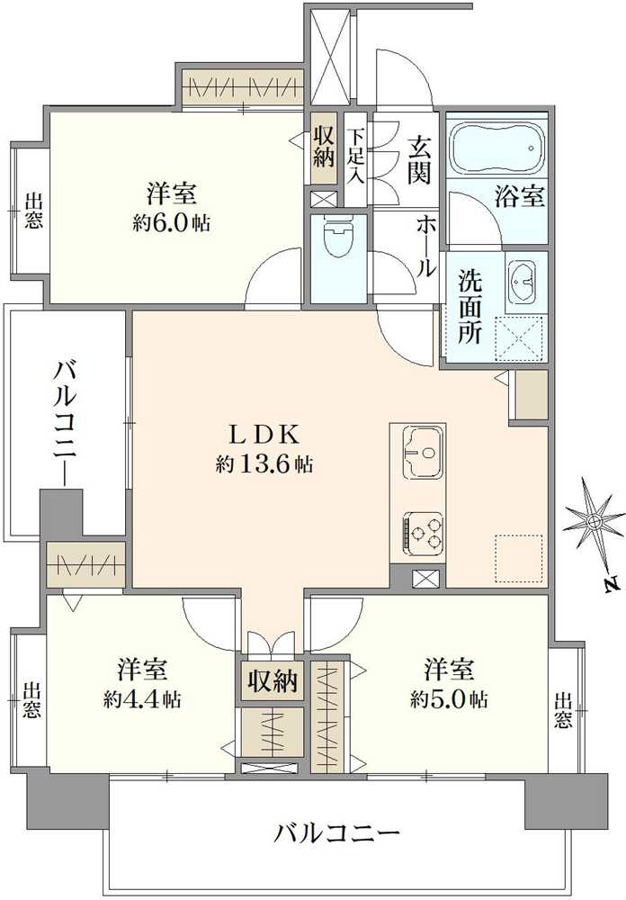 ライオンズグローベル京成立石の間取図