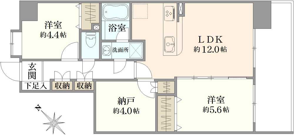 コスモ向島シティフォルムの間取図