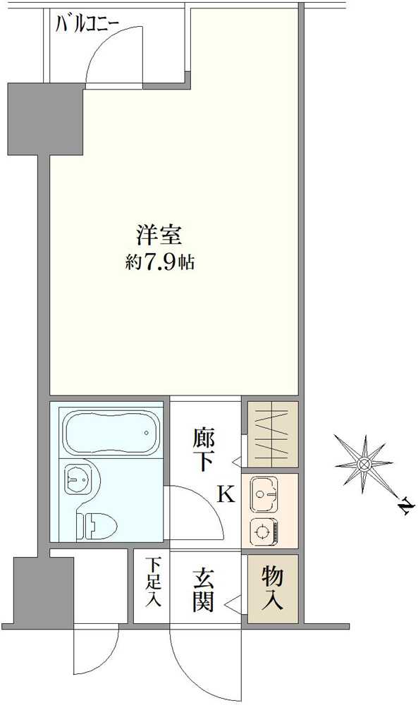 アクシルコート新大橋の間取図
