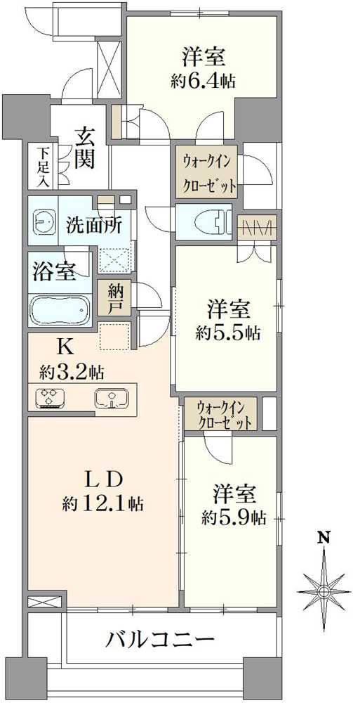 プラウド両国の間取図