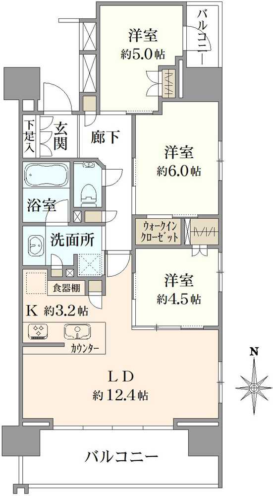 パークホームズ錦糸町　ザ　レジデンスの間取図