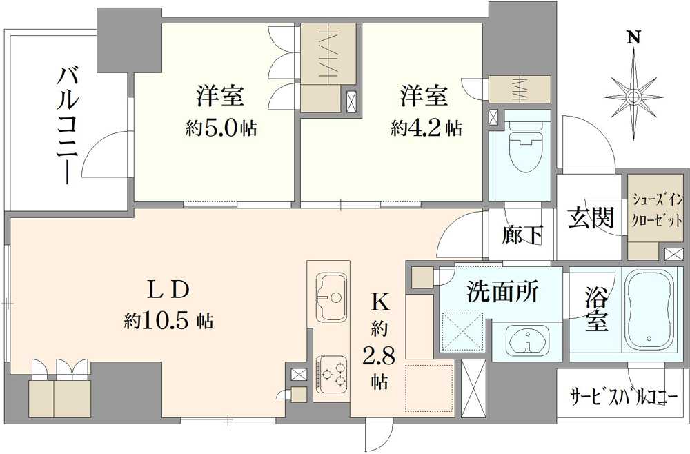 ルネ神田和泉町の間取図