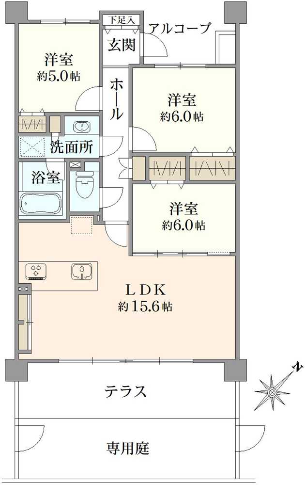 パークホームズ西船橋ステーションフロントの間取図